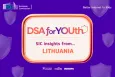 Title graphic "DSA for YOUth. Insights from ... Lithuania"