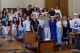 Group picture of all young participants to the Back To School event in Rome
