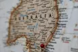 Zoomed-in picture of a map of Australia
