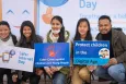 Group photo of young people who attended the Safer Internet Day event in Nepal